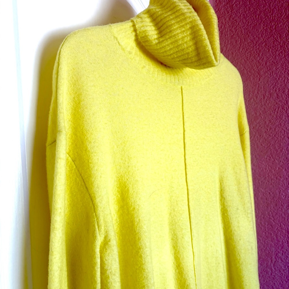 Athleta Transit Pullover Bright Yellow Sweater Tu… - image 13